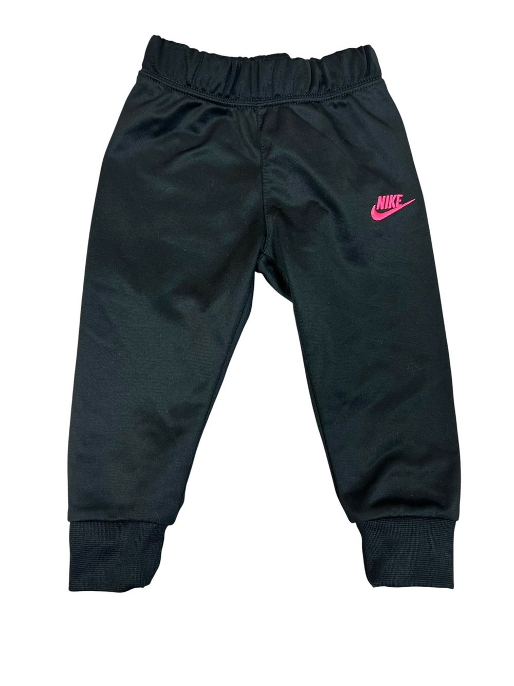 Nike Baby Girl Black Pink Joggers Sweatpants Size 12 Months